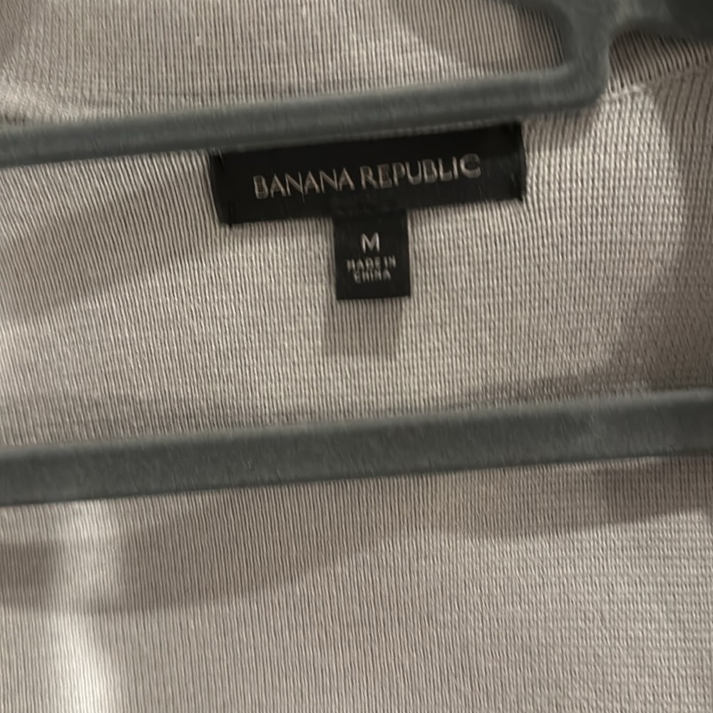 Banana Republic grey knit blazer size M - Picture 3 of 4